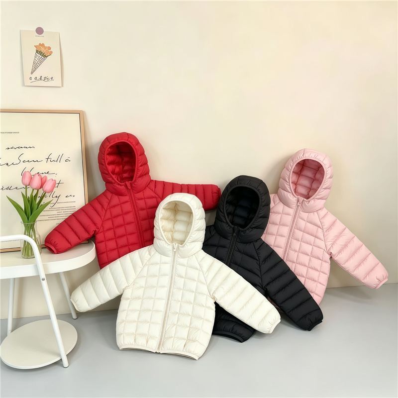 Baby Clothing Zip - เสื้อแจ็คเก็ตเด็กชายหญิงสำหรับฤดูใบไม้ร่วงและฤดูหนาว เสื้อโค้ทหนาอุ่นสำหรับเด็กทารก มีฮู้ด เสื้อคลุมเด็กอายุ 2-6 ปี