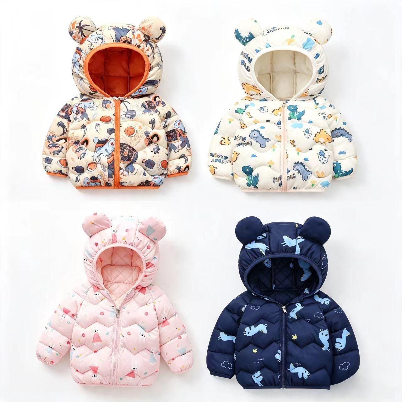 Baby Clothing Zip - เสื้อโค้ทเด็ก เสื้อแจ็คเก็ตการ์ตูนเด็ก เสื้อผ้ามีฮู้ดสำหรับเด็กผู้ชาย เสื้อผ้ากันหนาวสำหรับเด็กผู้หญิง เสื้อผ้าเด็กวัยหัดเดิน เสื้อผ้าเด็กสำหรับฤดูหนาว