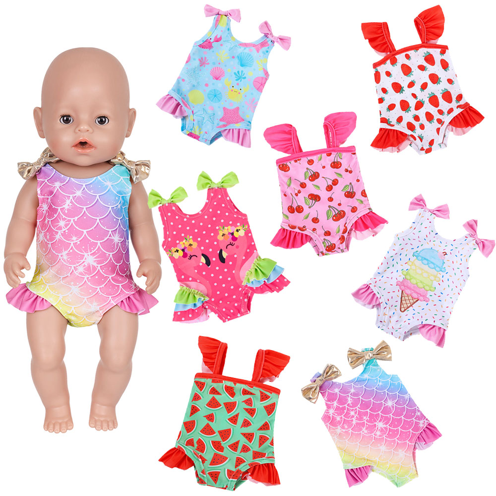 Baby Clothing For Sale - ชุดบิกินี่ฤดูร้อนใหม่ปี 2026 สำหรับตุ๊กตาเด็กขนาด 43 ซม. 17