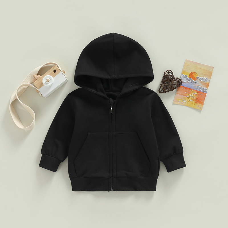 Baby Clothing Zip - แจ็กเก็ตมีฮู้ดสำหรับเด็กผู้ชายเสื้อคลุมสำหรับเด็กผู้หญิงเสื้อคลุมมีซิปมีฮู้ดสำหรับเสื้อผ้าเด็กแจ็คเก็ตมีฮู้ดสำหรับฤดูใบไม้ร่วง