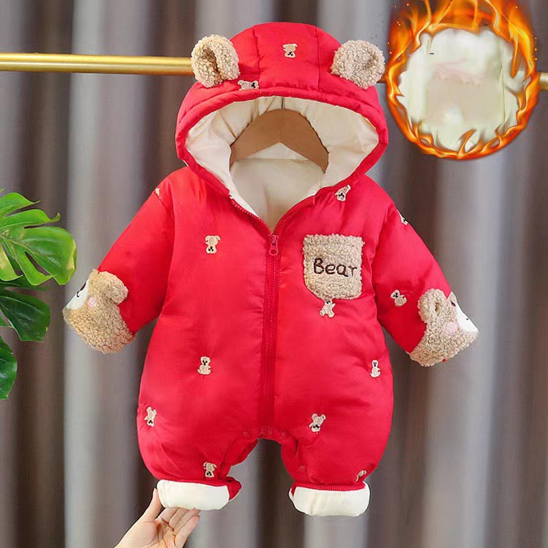 ฤดูหนาวทารกแรกเกิดทารกRomper T - Baby Clothing Zip บทวิจารณ์และราคา