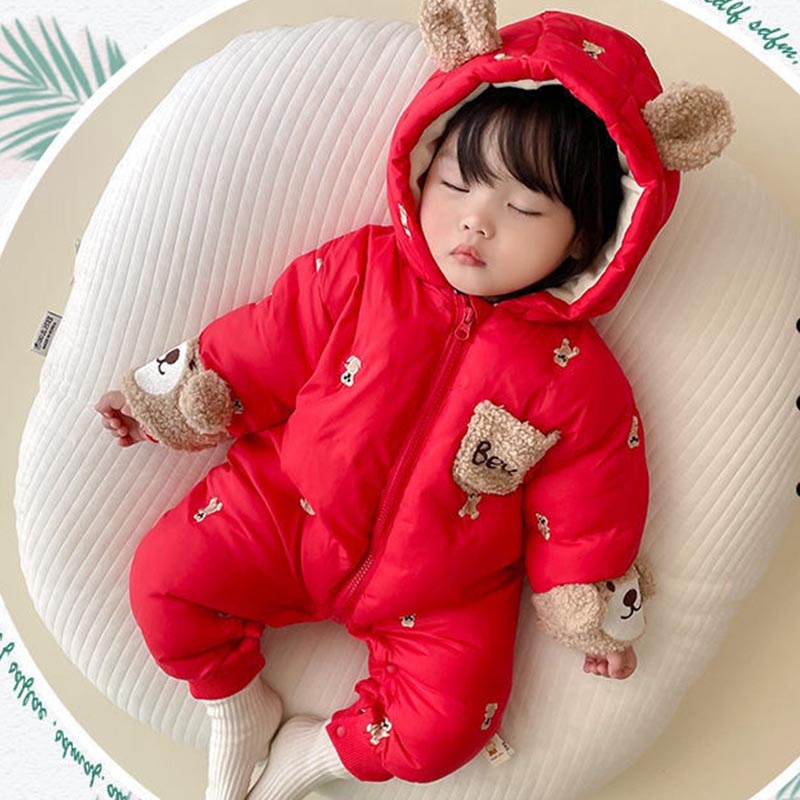 ฤดูหนาวทารกแรกเกิดทารกRomper T - Baby Clothing Zip บทวิจารณ์และราคา