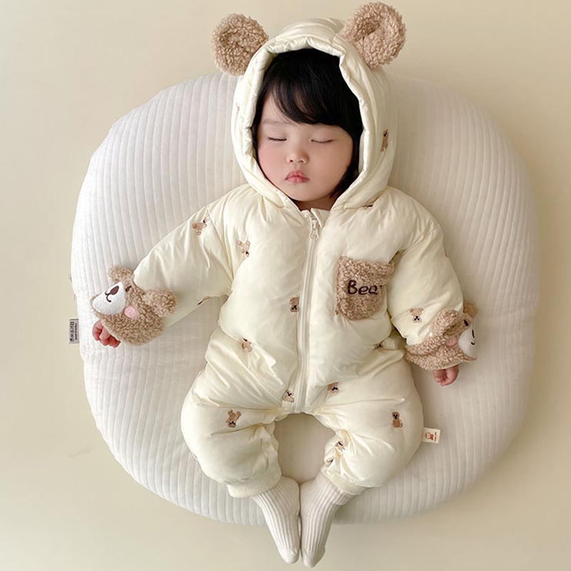 ฤดูหนาวทารกแรกเกิดทารกRomper T - Baby Clothing Zip บทวิจารณ์และราคา