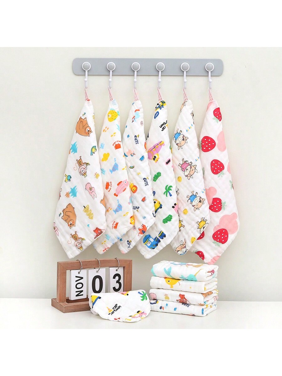ผ้าเช็ดตัวเด็ก 1/5 ชิ้น สีสุ่ม - Baby Clothing Wash บทวิจารณ์และราคา