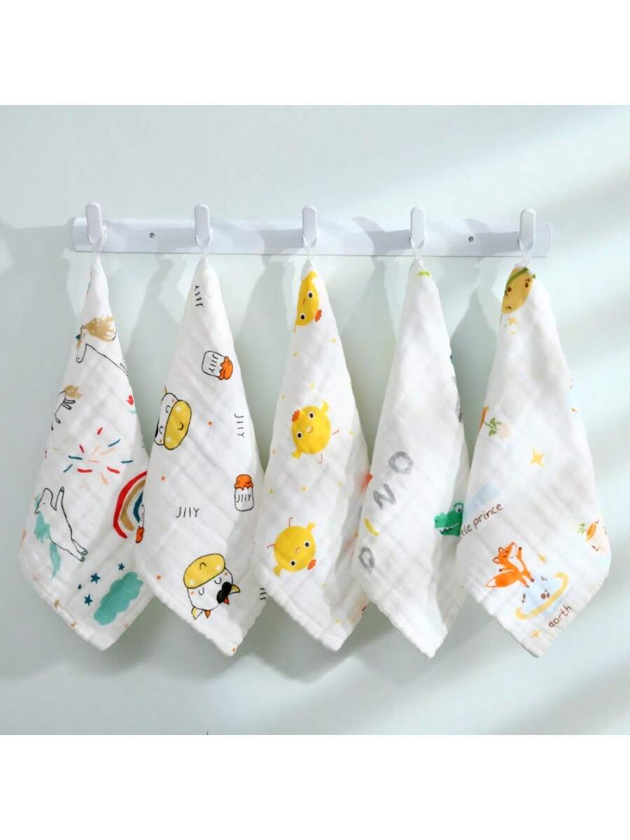 ผ้าเช็ดตัวเด็ก 1/5 ชิ้น สีสุ่ม - Baby Clothing Wash บทวิจารณ์และราคา