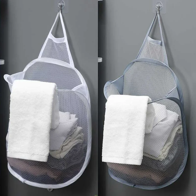 แขวนตะกร้าซักผ้าพับตาข่ายกระเป - Baby Clothing Wardrobe บทวิจารณ์และราคา
