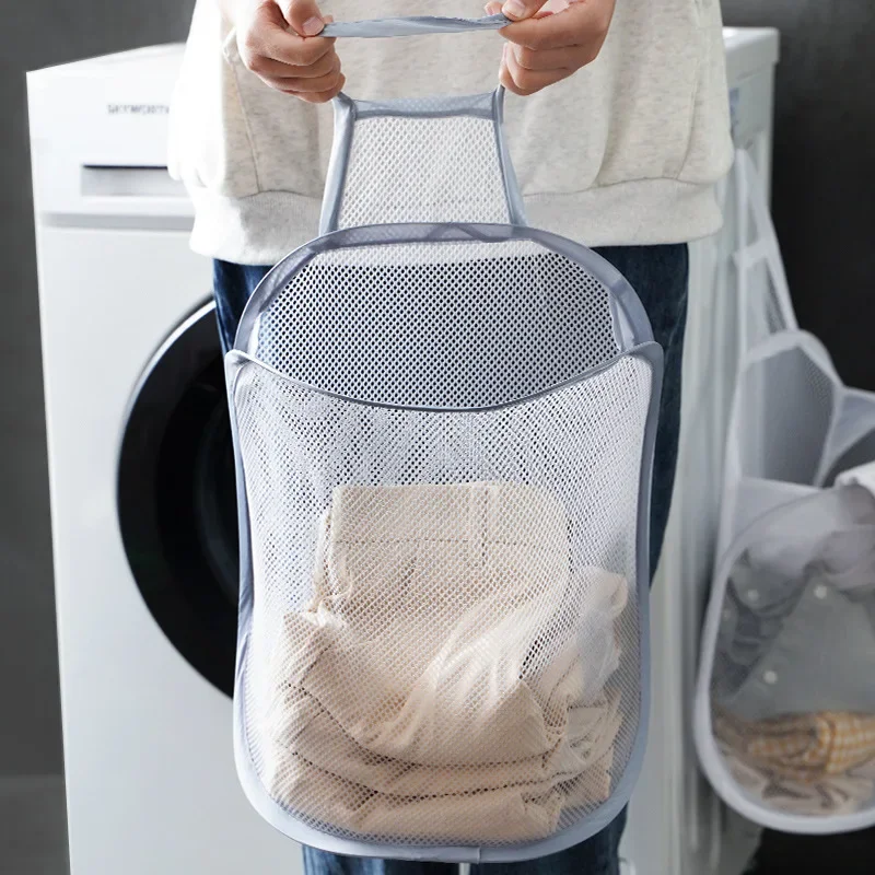 แขวนตะกร้าซักผ้าพับตาข่ายกระเป - Baby Clothing Wardrobe บทวิจารณ์และราคา