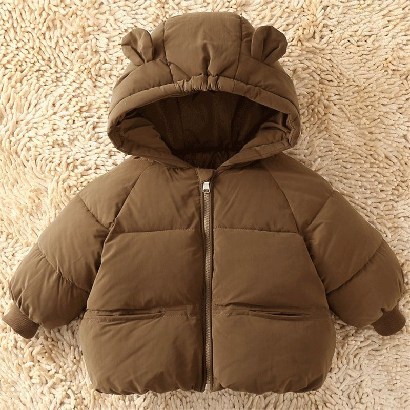 สาวฝ้ายเสื้อเด็กหนาHooded Jack - Baby Clothing Zip บทวิจารณ์และราคา