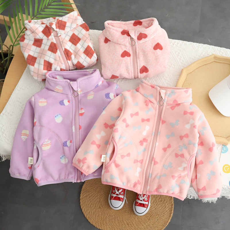 ใหม่ฤดูใบไม้ร่วงฤดูหนาวเด็กหญิ - Baby Clothing Zip บทวิจารณ์และราคา