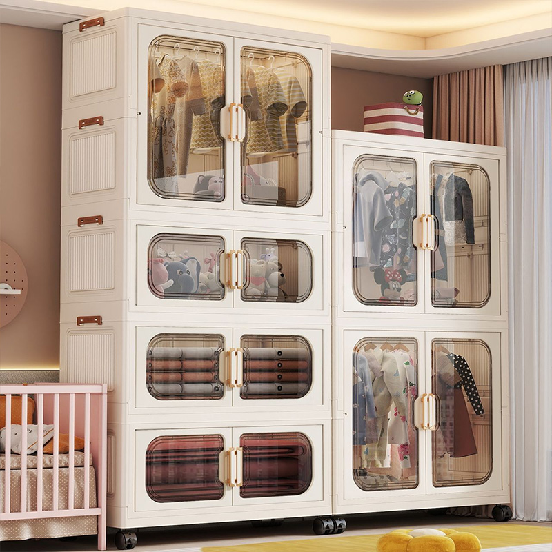 ตู้เสื้อผ้าเด็กแบบพับได้ไม่ต้อ - Baby Clothing Wardrobe บทวิจารณ์และราคา