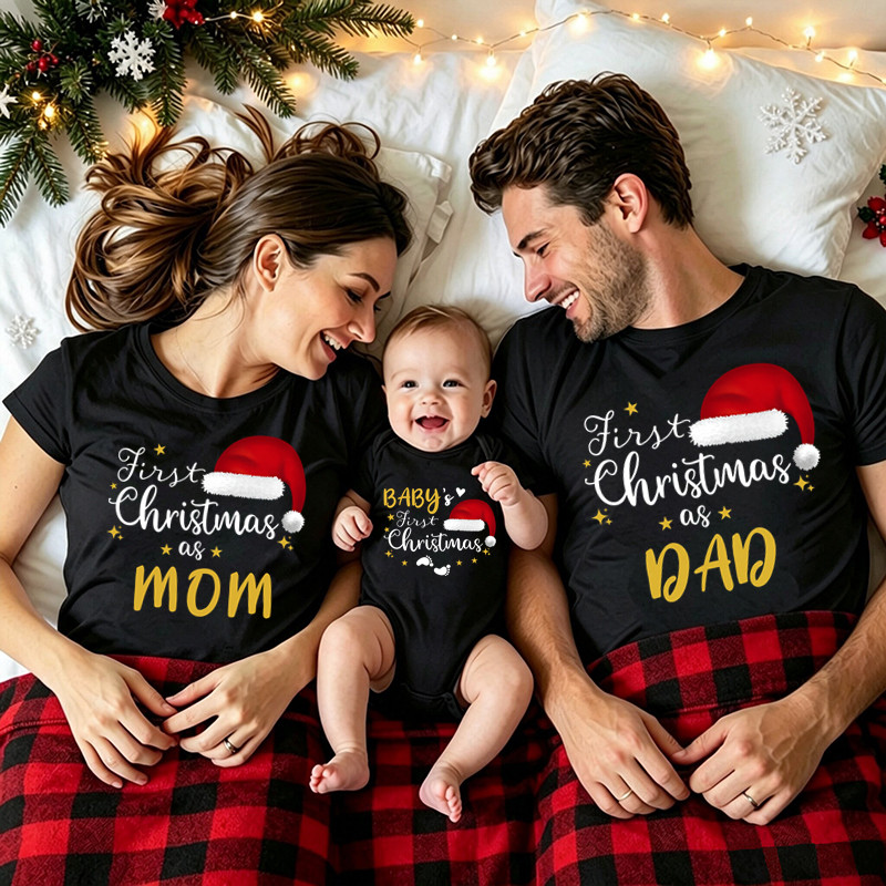 เสื้อยืดคริสต์มาสสำหรับครอบครั - Baby Xmas Clothing บทวิจารณ์และราคา