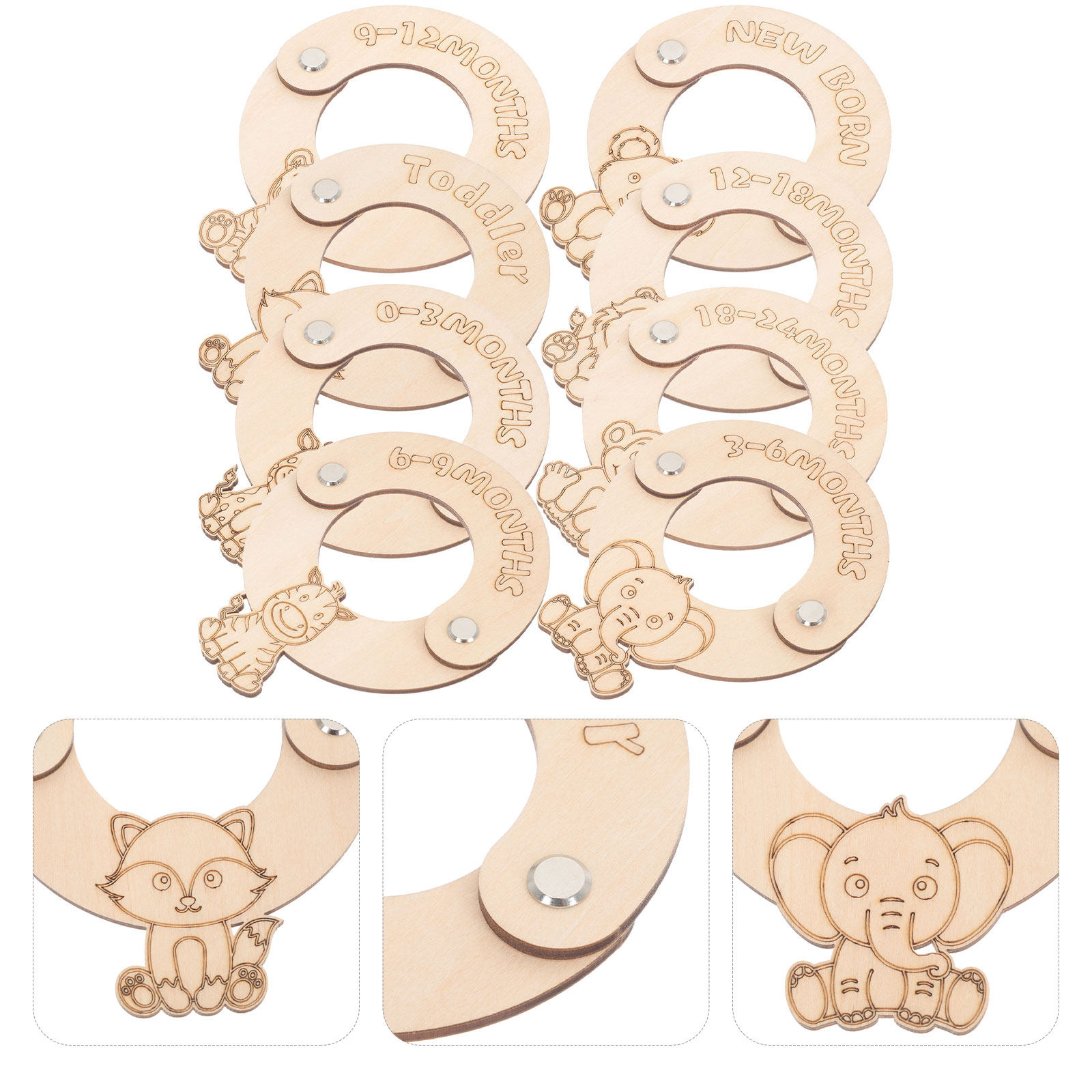 ตัวแบ่งขนาดเสื้อผ้าเด็ก 8 ชิ้น - Baby Clothing Wardrobe บทวิจารณ์และราคา