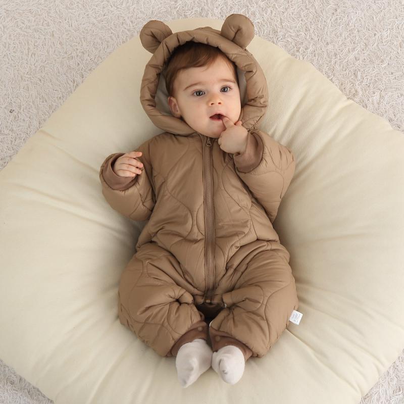ทารกแรกเกิดทารกRomperฤดูหนาวTh - Baby Clothing Zip บทวิจารณ์และราคา