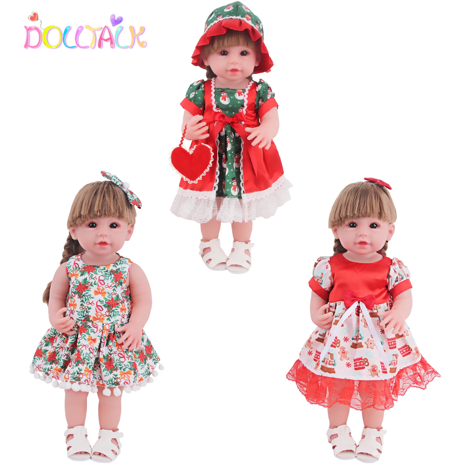 22 นิ้ว Reborn ตุ๊กตาเสื้อผ้าช - Baby Xmas Clothing บทวิจารณ์และราคา