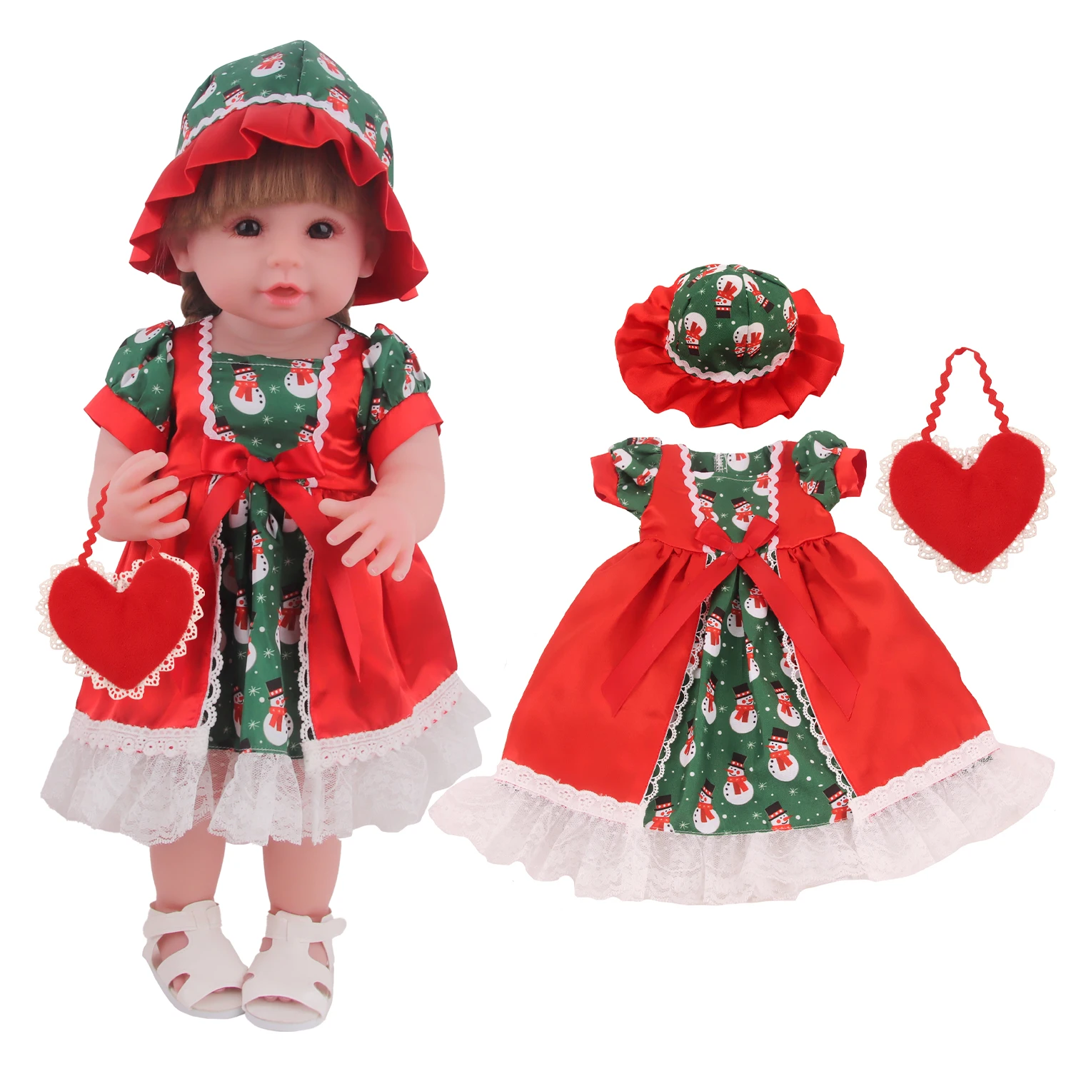 22 นิ้ว Reborn ตุ๊กตาเสื้อผ้าช - Baby Xmas Clothing บทวิจารณ์และราคา