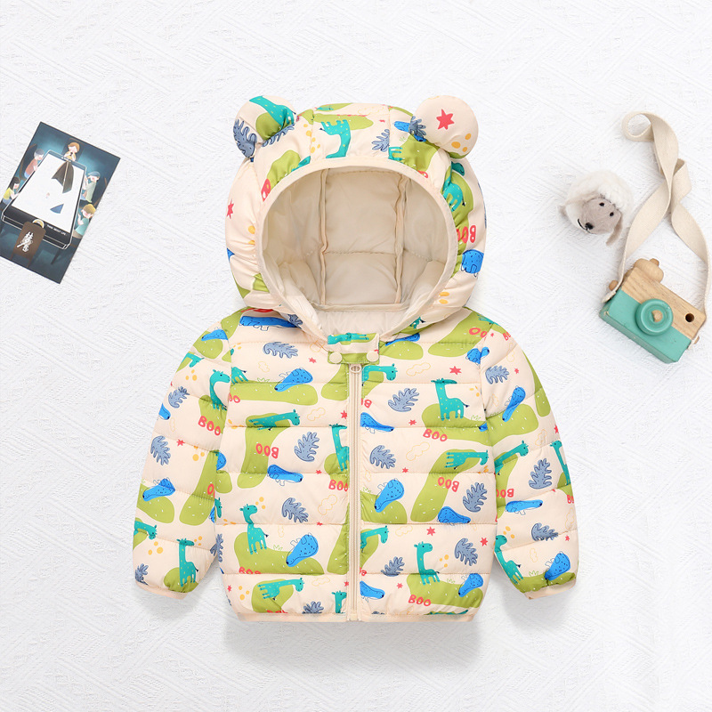 เด็กฝ้ายเสื้อเด็กการ์ตูนลงเสื้ - Baby Clothing Zip บทวิจารณ์และราคา